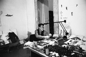 AB in his studio at the Pantheon, photo by Giorgio Colombo 