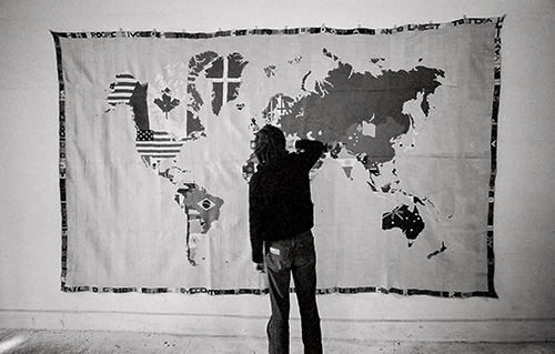 Alighiero Boetti, Kunsthalle Basel, 1978, photo by Gianfranco Gorgoni