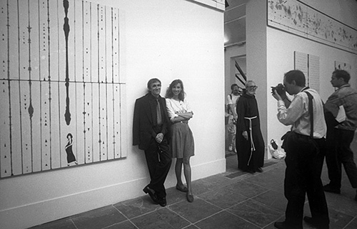 Ab with Caterina Raganelli at the Venice Biennale in the Personal Room, photo by Giorgio Colombo