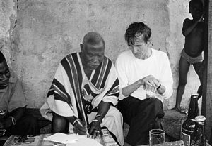 Alighiero Boetti and Frédéric Brouly Bouabré, Abidjan Ivory Coast, photo by Caterina Raganelli Boetti