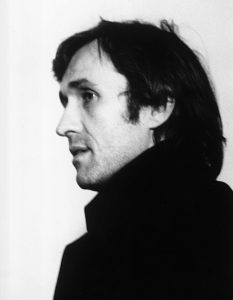 Alighiero Boetti at the Banco / Massimo Minini Gallery, 1975, photo by Ken Damy