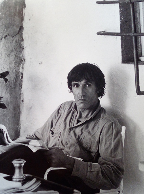 Alighiero Boetti, 1983, photo by Milton Gendel