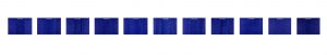 1973, penna biro blu su carta intelata 11 elementi, cm 70 X 100 cad.
